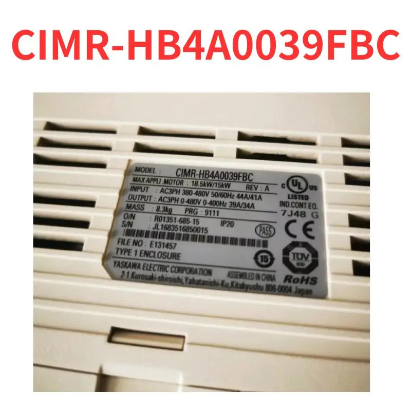 리퍼 CIMR-HB4A0039FBC 인버터 완료