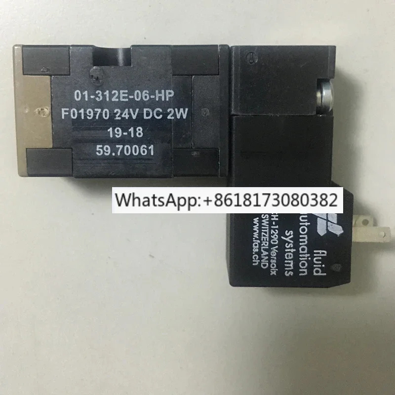 블로우 성형기 솔레노이드 밸브 59.70061 01-312E-06-hp호환 F01970 DC24V 2W
