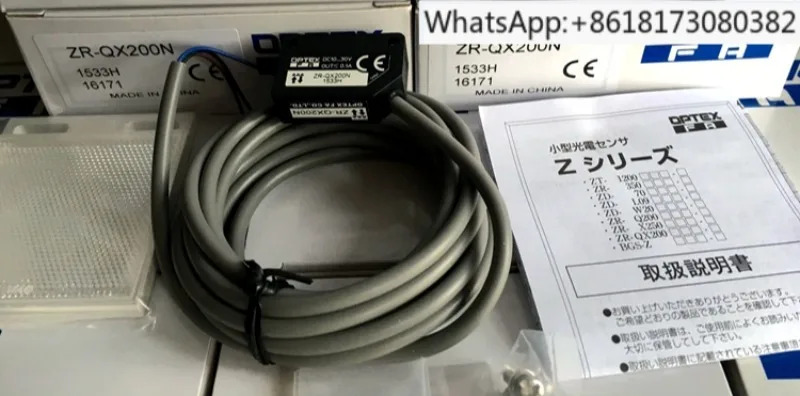 오리지널 일본 OPTEX 광전스위치 ZR-QX200N ZR-QX200P 투명 바디 감지 신