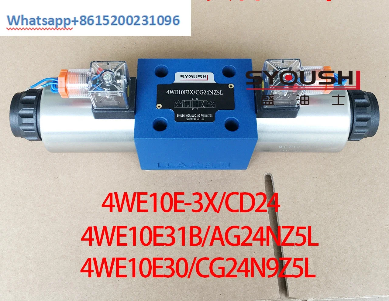 전자기 밸브 4WE10E-3X/CD244WE10E31B/AG24NZ5L 4WE10E30/CG24N9Z5L