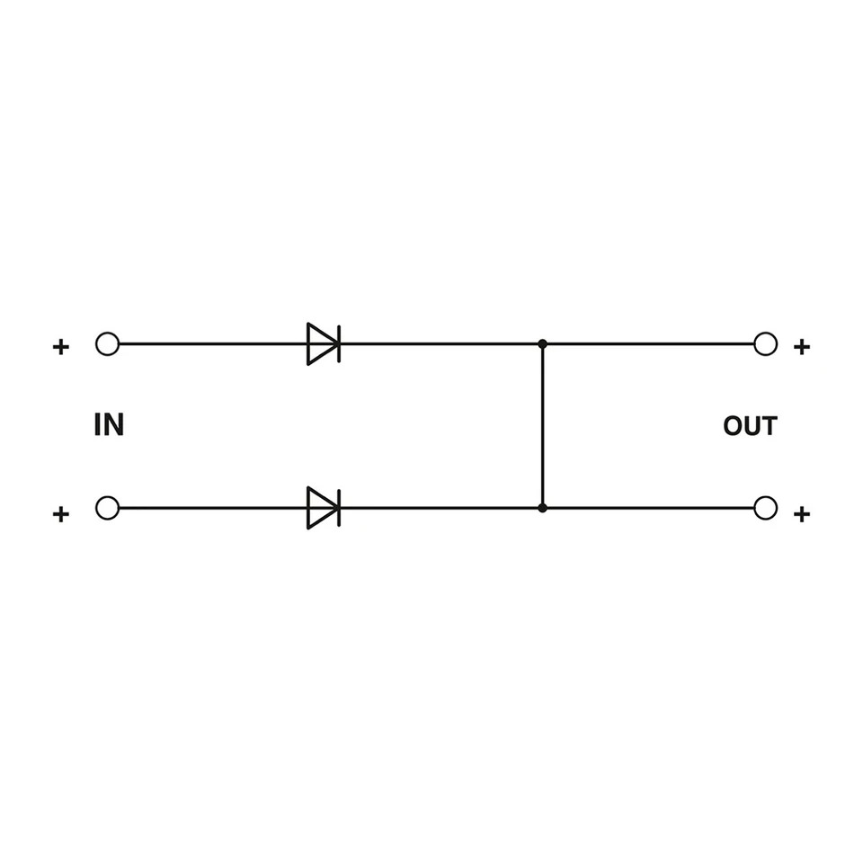 피닉스 UNO-DIODE/5-24DC/2X10/1X20 용-모듈 2905489