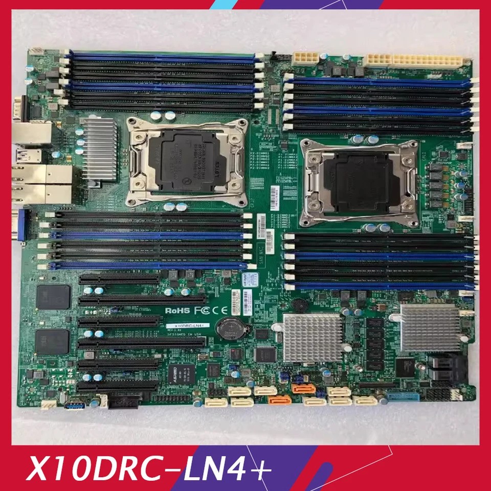X10DRC-LN4  슈퍼마이크로 마더보드 지지대 E5 v3 v4 DDR4 온보드 어레이 카드 듀얼 X99