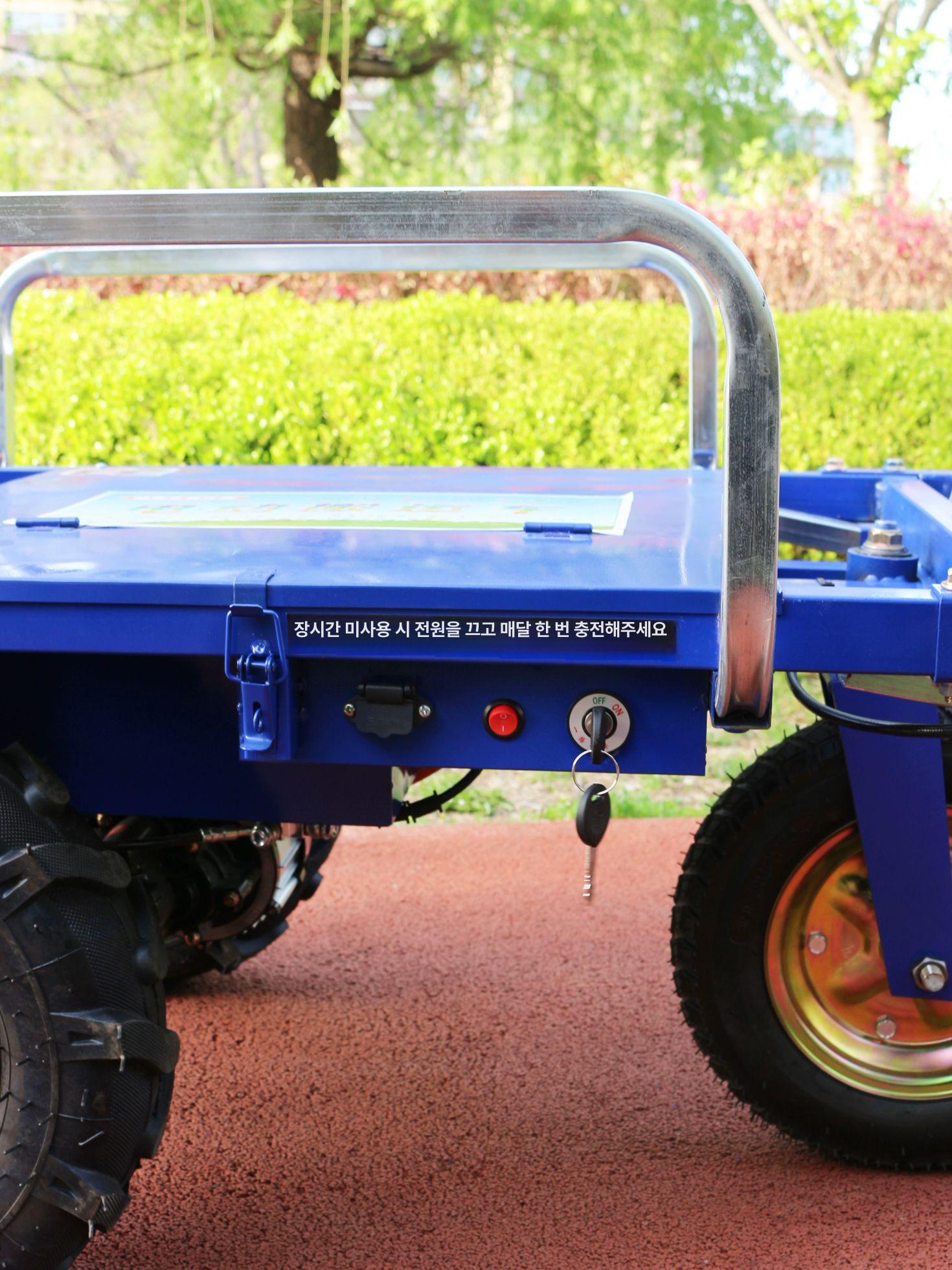 트롤리 동력 농업용운반차 핸드카 손수레 전동운반차 운송 배터리 운반카트 건설 - 상세 이미지 3
