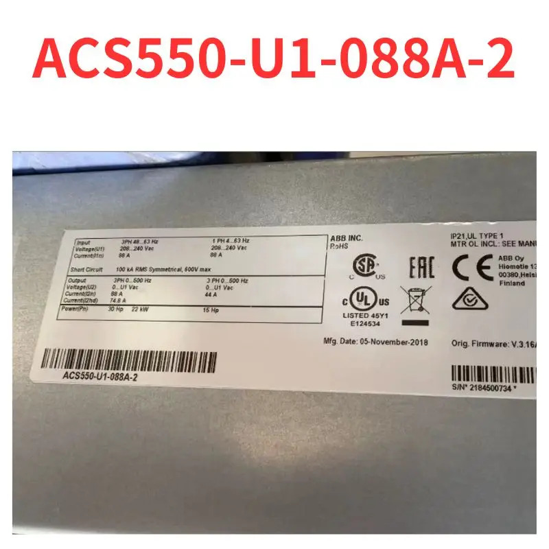 ACS550-U1-088A-2 주파수 변환기 리퍼 완료 신