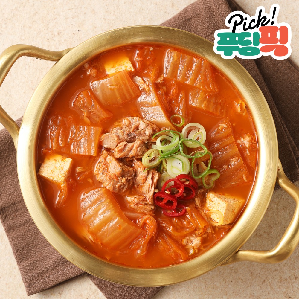 [푸딩픽] 원팩 참치김치찌개 240g 10분 완성 집밥 냉장고 쟁여템 - 상품 이미지