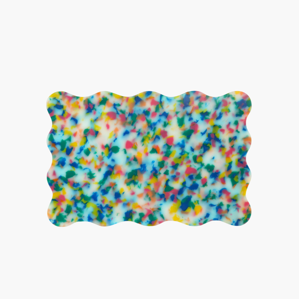 살림오늘 발레 컨페티 UPE 프리미엄 도마 웨이브 37X24.5, 오션루비 - 상세 이미지 5