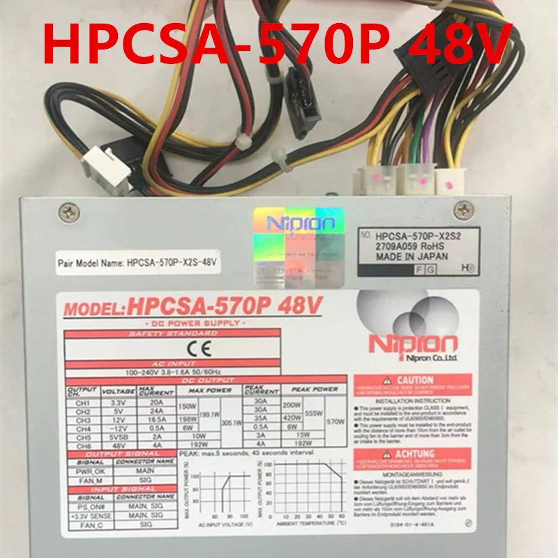 Nipron 570W hp호환CSA-570P 48V hp호환CSA-570P-X2S2 hp호환CSA-570P-X2S-48V 거새 원본 전원공급장치