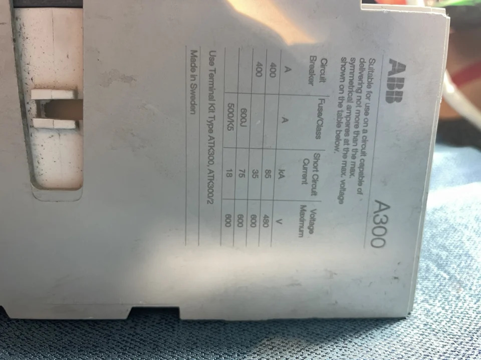 A300-30 ABB AC 접촉기 주파수 변환기 AC110 AC220V AC380 V