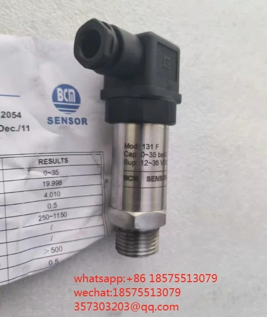 BCM 131F 압력 트랜스미터 0 35bar4 20ma 출력 0.5 등급 정확도