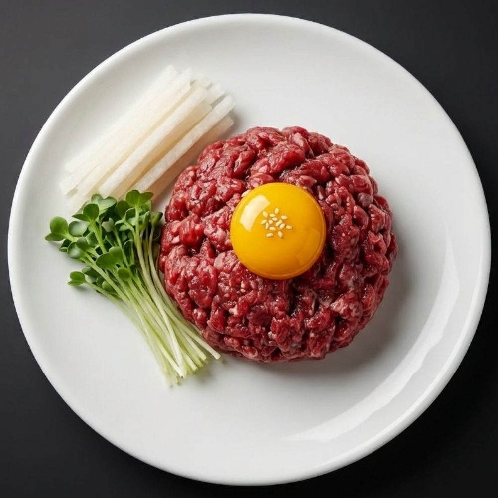 1++ 한우 육회 생차돌사시미 생차돌 덩어리 육회 뭉티기 - 상세 이미지 3