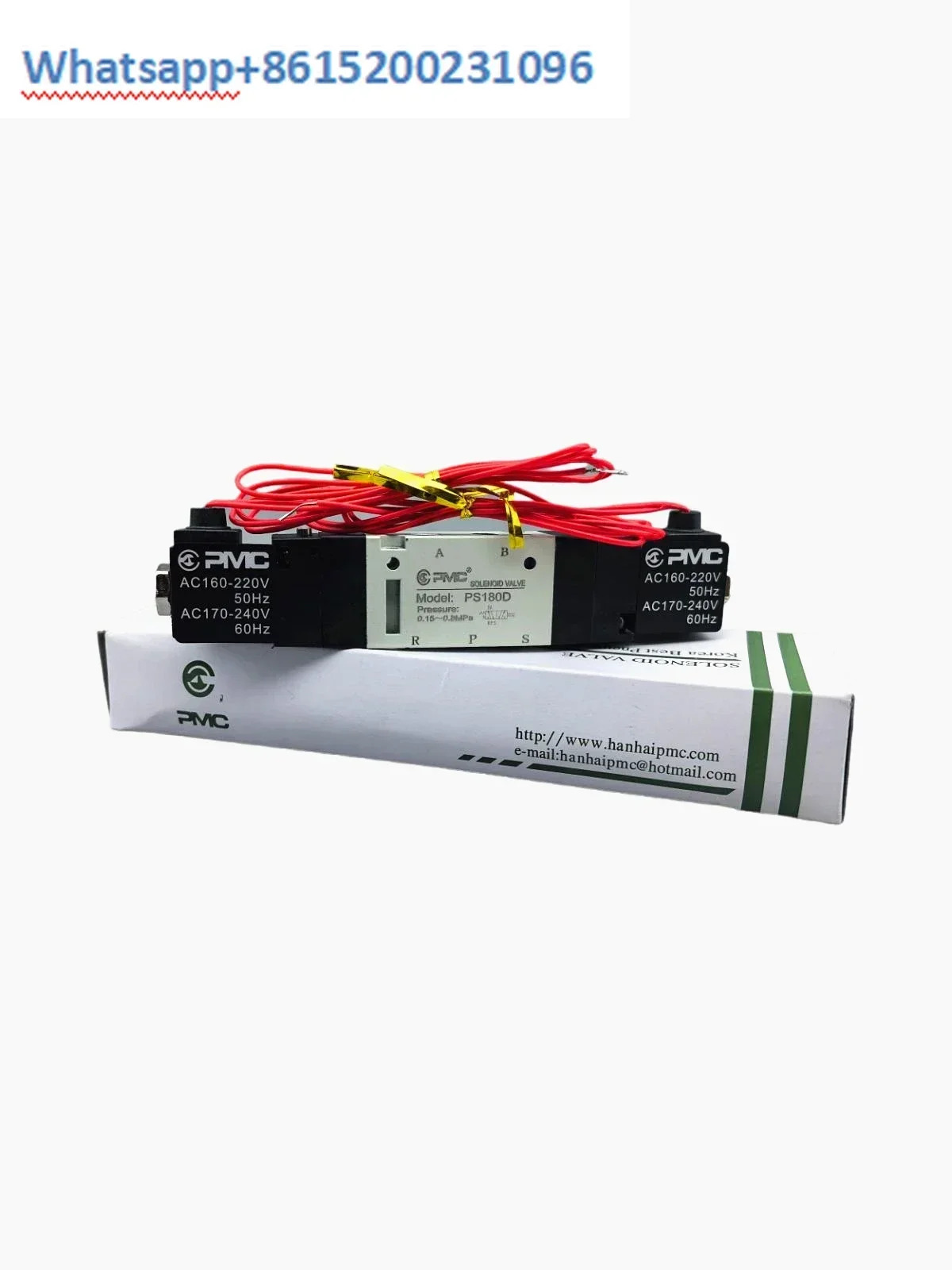 오리지널 PS180D/D 솔레노이드 밸브 DC24V 제어 2위치 5방향 AC220V 듀얼 컨트롤 다이 캐스팅