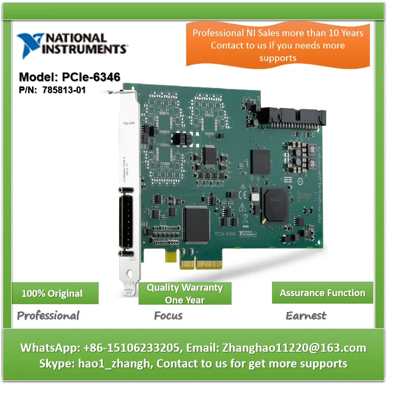 NI PCIe-6346 PCIe DAQ PC 기반 장치 785813-01