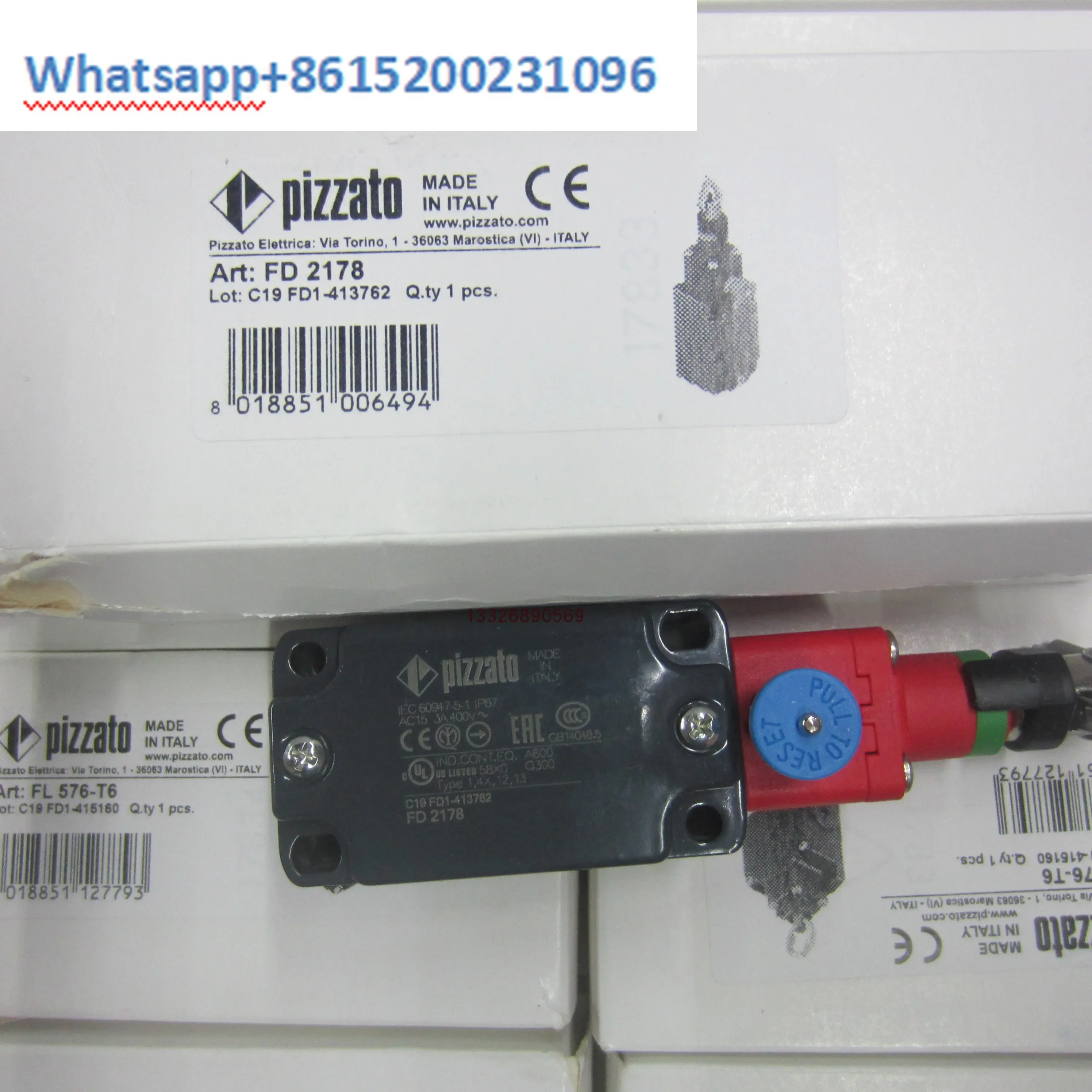 PIZZATO 리미트 스위치 로프 오리지널 FD2178-M2 FD2178