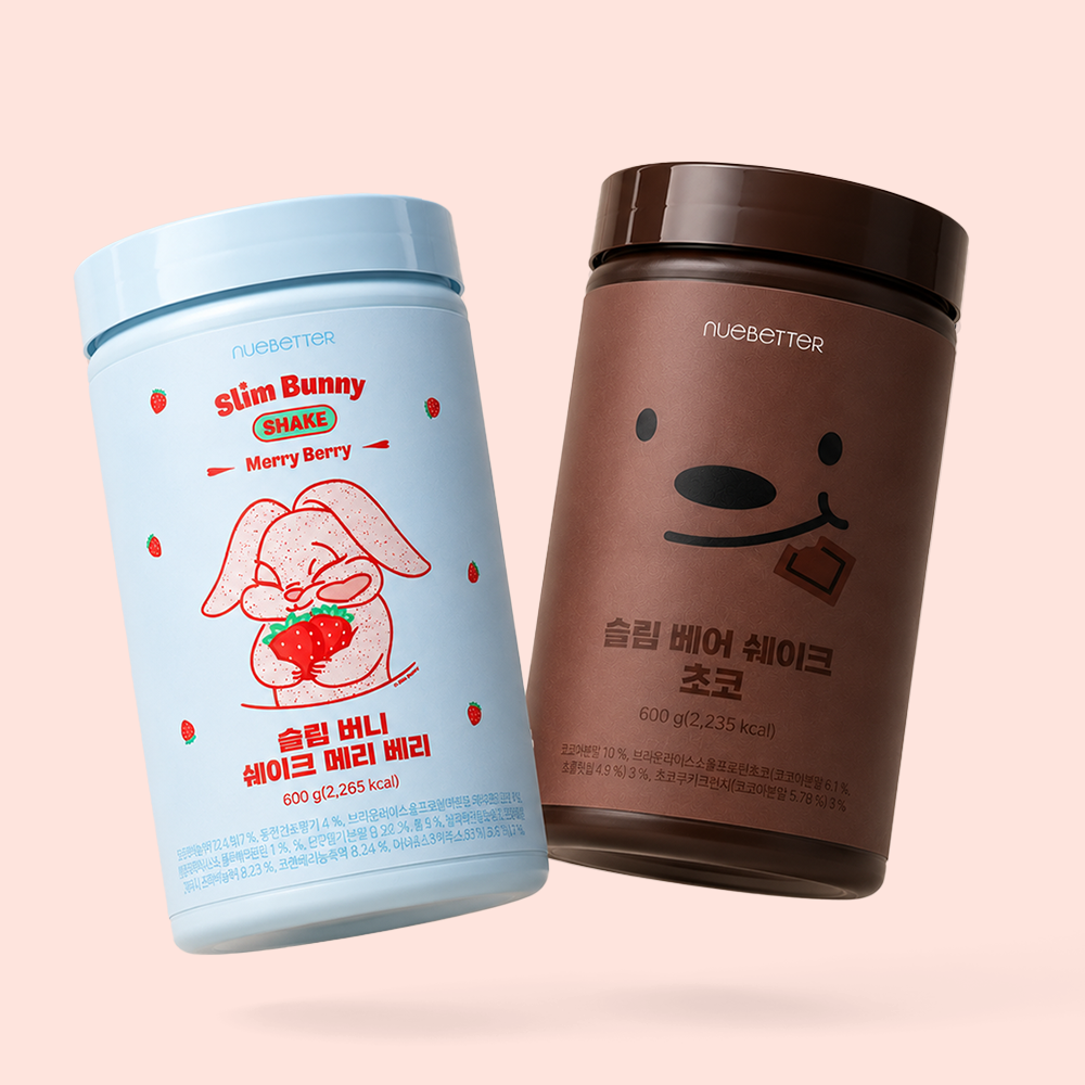 뉴베러 슬림 베어 버니 단백질 쉐이크 대용량 600g 맛있는 다이어트 식사대용 프로틴