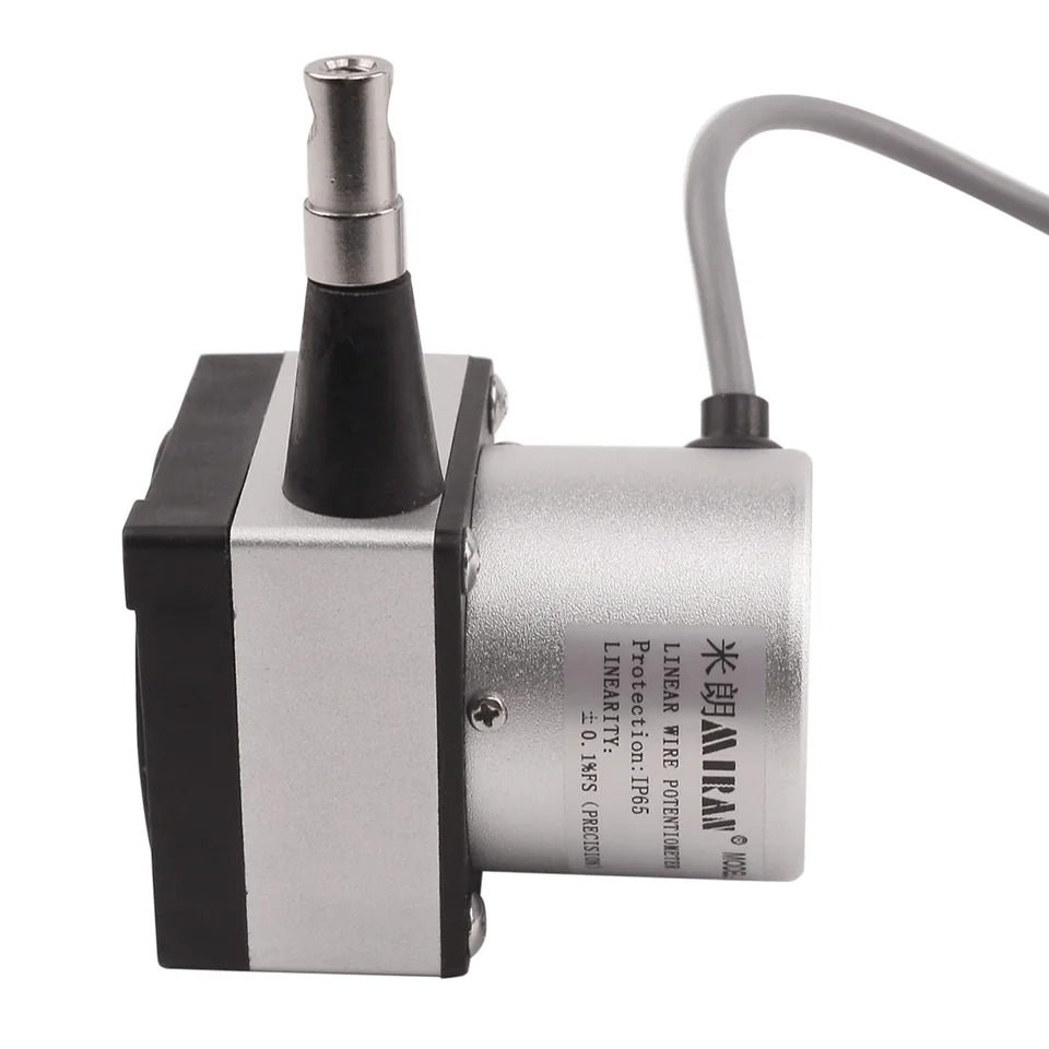MIRAN 기술 MPS--XS-1200mm 출력 4-20mA 로프 와이어 변위센서 절대 12-24V 전원공급장치