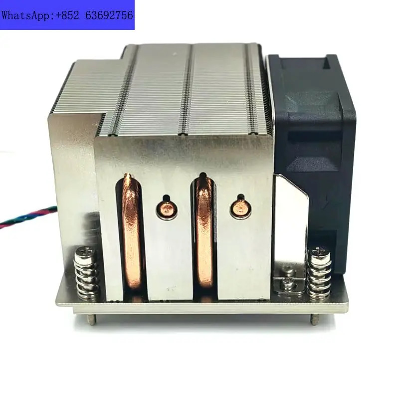 2U 사이드 블로우 소형 타워 서버 구리 베이스 쿼드 히트 파이프 듀얼 볼 온도 제어 115X 1200 TDP180W 냉각팬