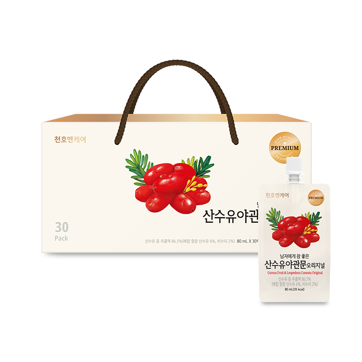 천호엔케어 남자에게 참 좋은 산수유 야관문 오리지널 진액 부모님 선물 80ml x 30팩 / 1박스 - 상품 이미지
