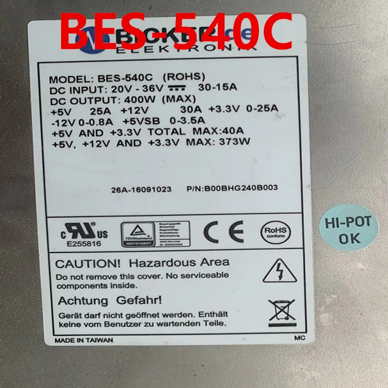 BES-540C 오리지널 리퍼 전원공급장치 BICKER.de DC 400W