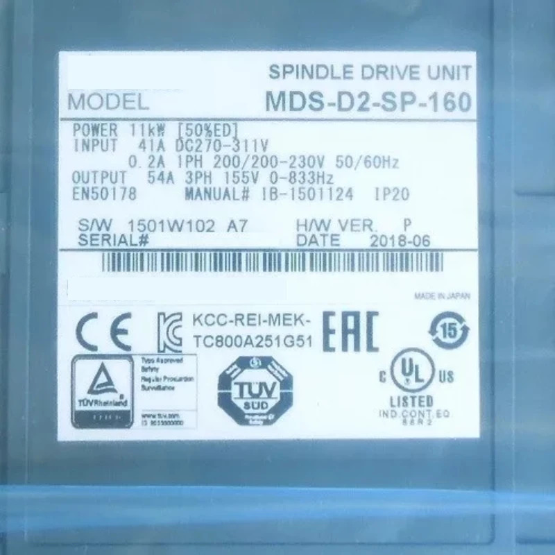 새 MDS-D2-SP-160 서보 드라이브
