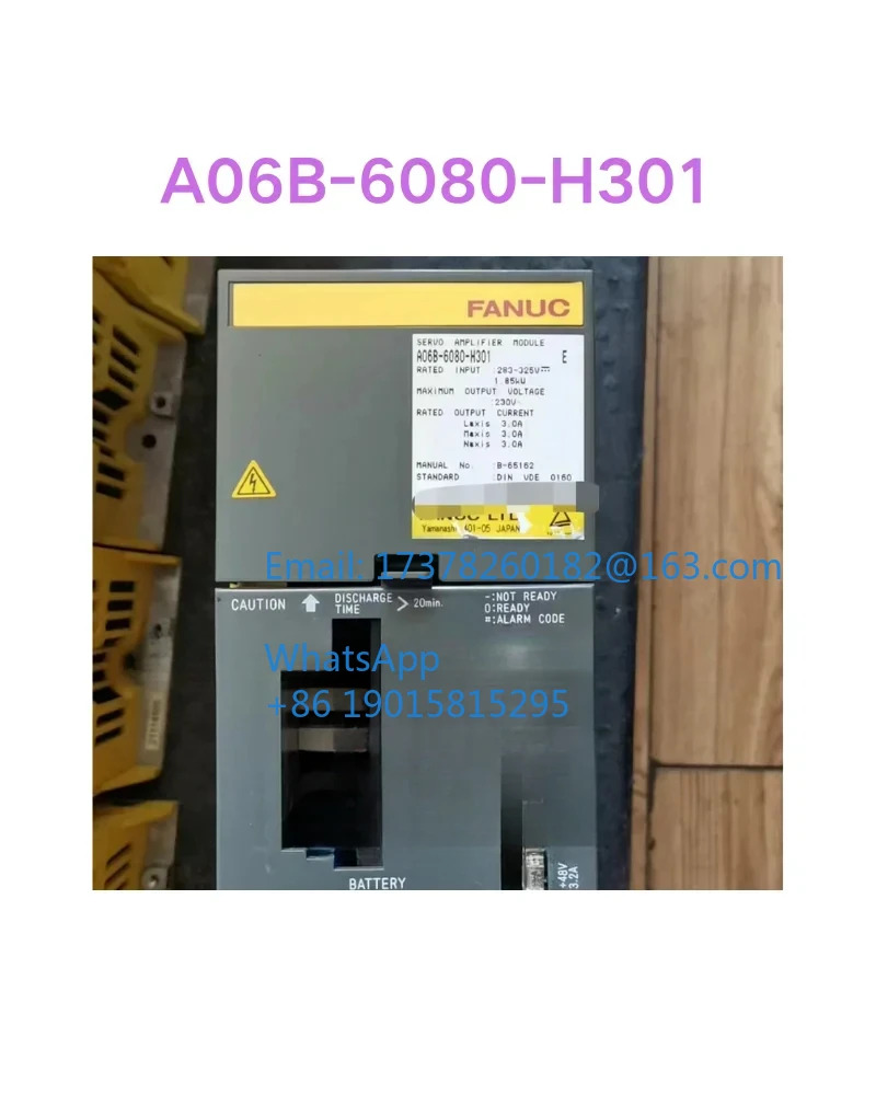 A06B-6080-H301 리퍼 서보 드라이브 ok
