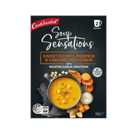 콘티넨탈 [해외]콘티넨탈 스윗 포테이토 펌킨 앤 캬라멜 어니던 스프 63g 5팩  Continental Sweet Potato Pumpkin & Caramelised Onion With R