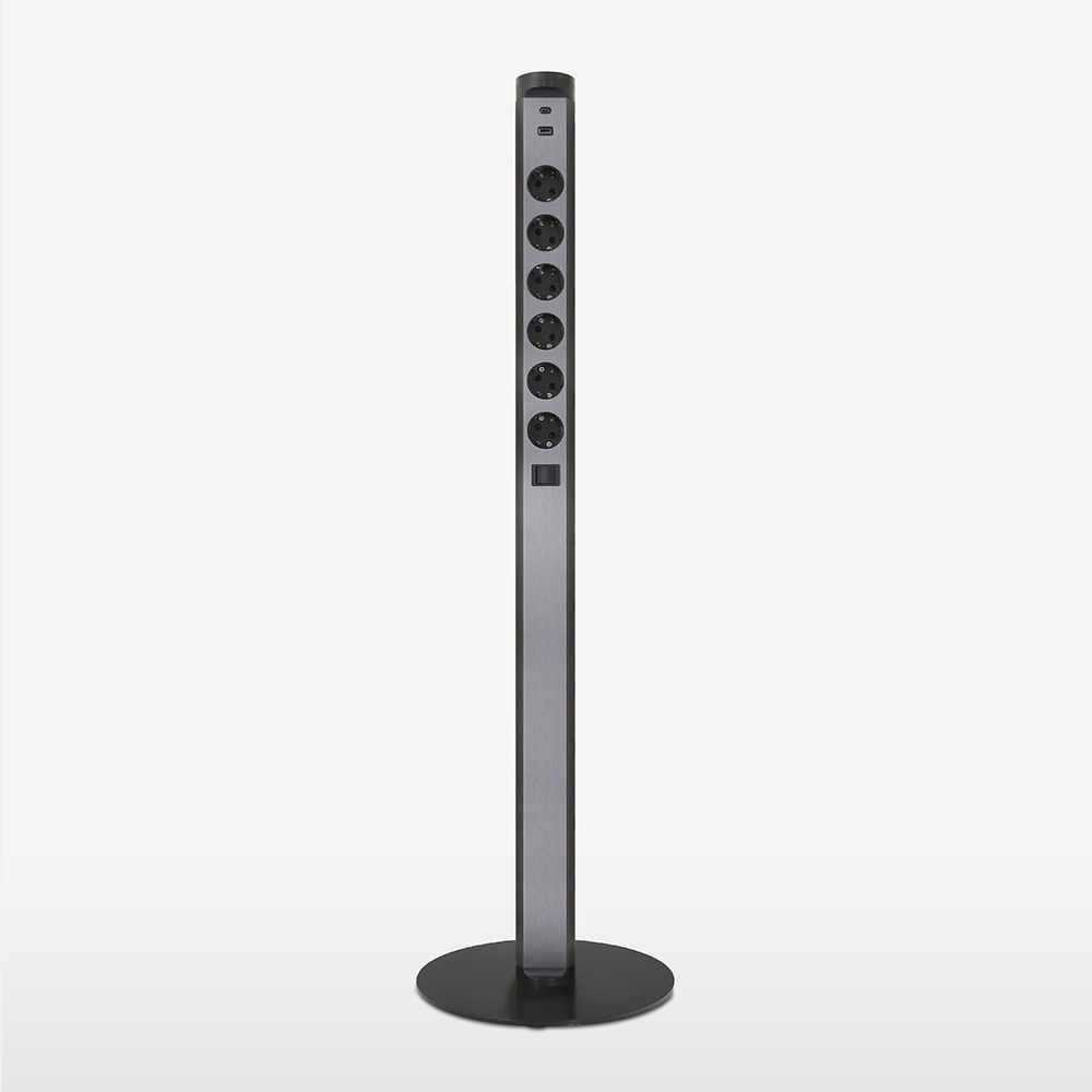 BIS 멀티콘센트 테이블 스탠드 6구 콘센트 USB 고속충전 멀티탭 MM602-1000-ST 이미지 6
