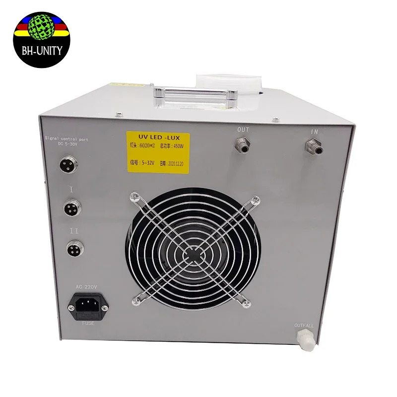 6020 수냉 자외선 UV LED 시스템 I3200 tx800 xp600 dx5 dx7 uv 프린터UV 램프 2 개 450W
