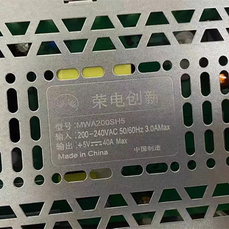 RONG ELECTRIC오리지널 전원공급장치 MWA200SH5 5V40A 200W 신