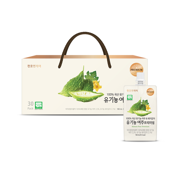 천호엔케어 유기농 여주 돼지감자 여주즙 프리미엄 건강즙 부모님 선물 100ml x 30팩 / 1박스 - 상품 이미지