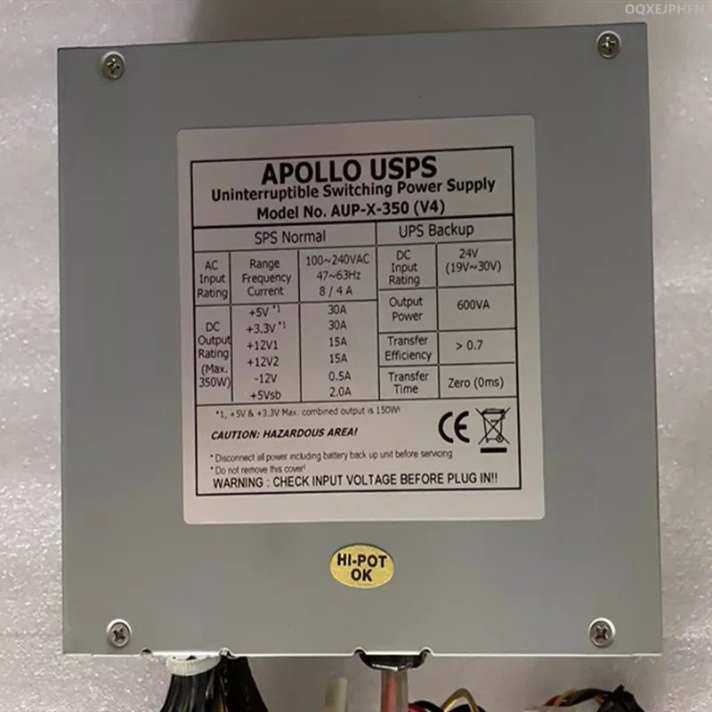 APOLLO USPS 350W AUP-X-350V4 AUP-X-350V4거새 원본 전원공급장치는 새 처럼 작동