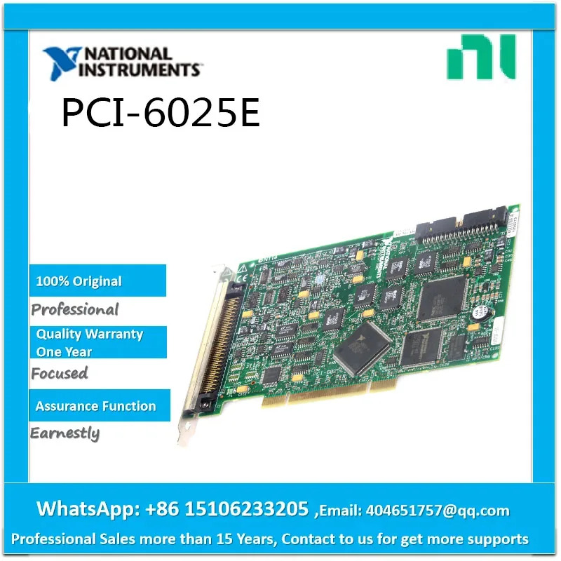 NI PCI-6025E DAQ 200 kS/s 12 비트 16 아날로그 입력
