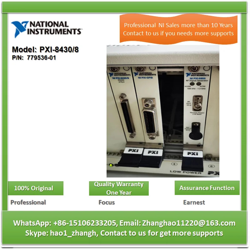 NI PXI-8430/8 고성능 8 포트 직렬 인터페이스