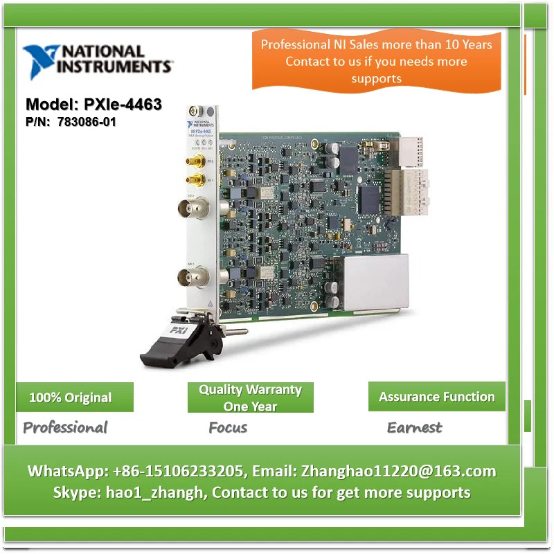NI PXIe-4463 783086-01 PXI DSA DAQ 신호 조절