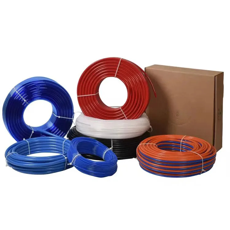 PU 소재 호스 블루 컬러 폴리우레탄 공압 에어 튜브 14mm 크기 100 미터