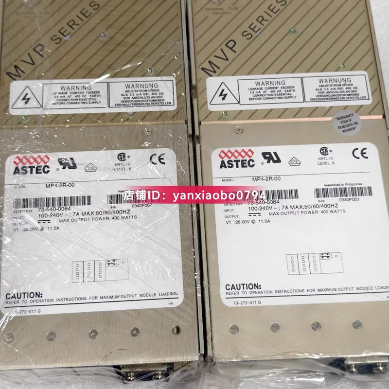 ASTEC 400W MP4-2R-00 740-0084거새 미사전원공급장치