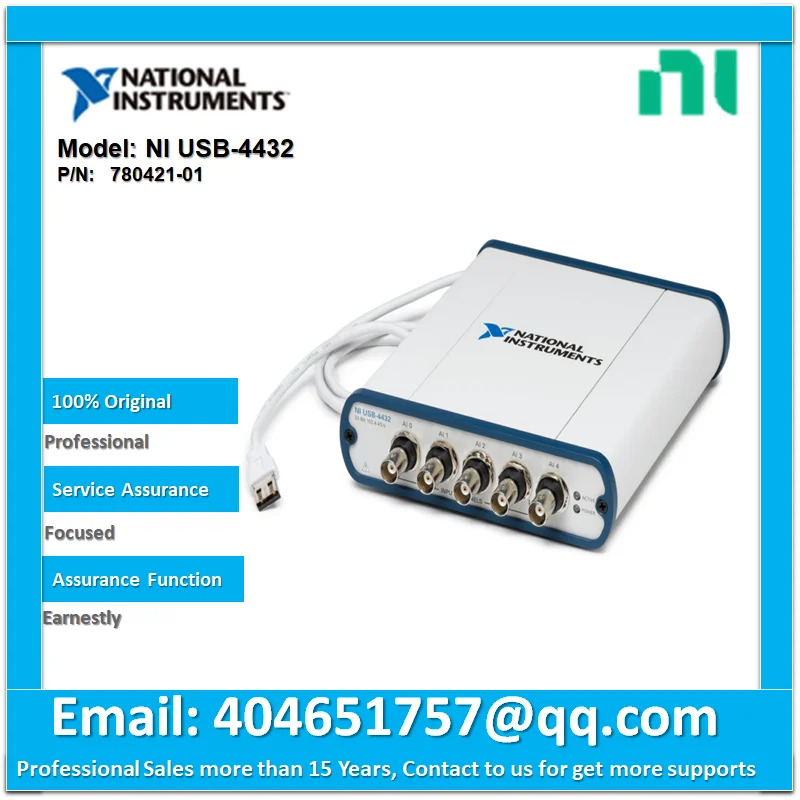 NI USB-4432 780421-01 102.4 kS/ s 100 dB 0.8Hz AC/ DC 결합 5 입력 사운드 진동 장치