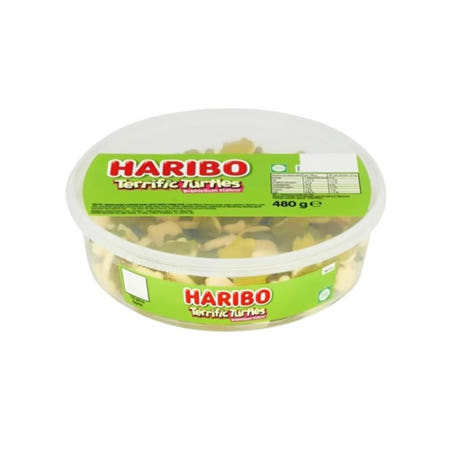 [해외]하리보 테리픽 터틀 구미 캔디 480g Haribo Gummy Candy Tub - Perfect for Parties and Snacking Filled
