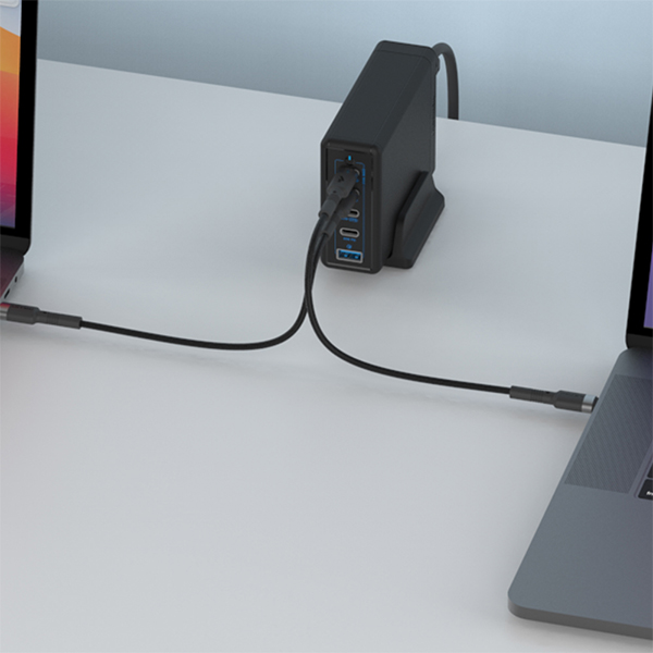 USB PD 230W PPS GaN 접지 멀티 초고속 충전기 GE610 블랙 이미지 3