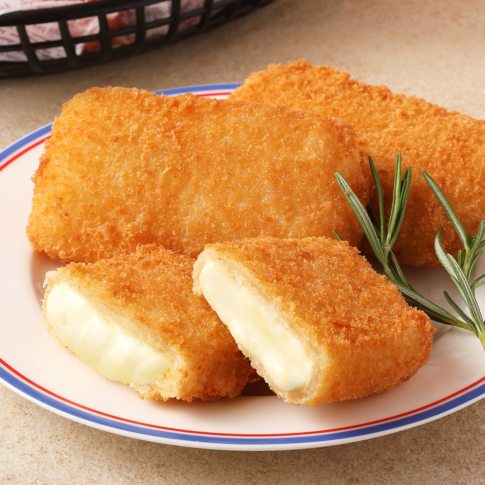 [푸딩팩토리] 통모짜치즈스틱 (3개입) 자이언트 프라이드 모짜렐라 칠리스 300g, 2개 - 상품 이미지