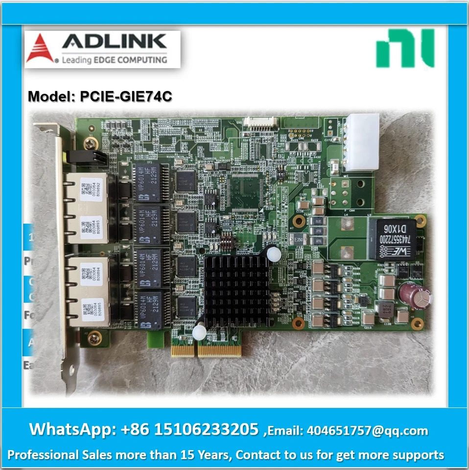 Adlink 산업카메라 제어 카드 PCIe-GIE74C 51-18531-0A10 4 포트