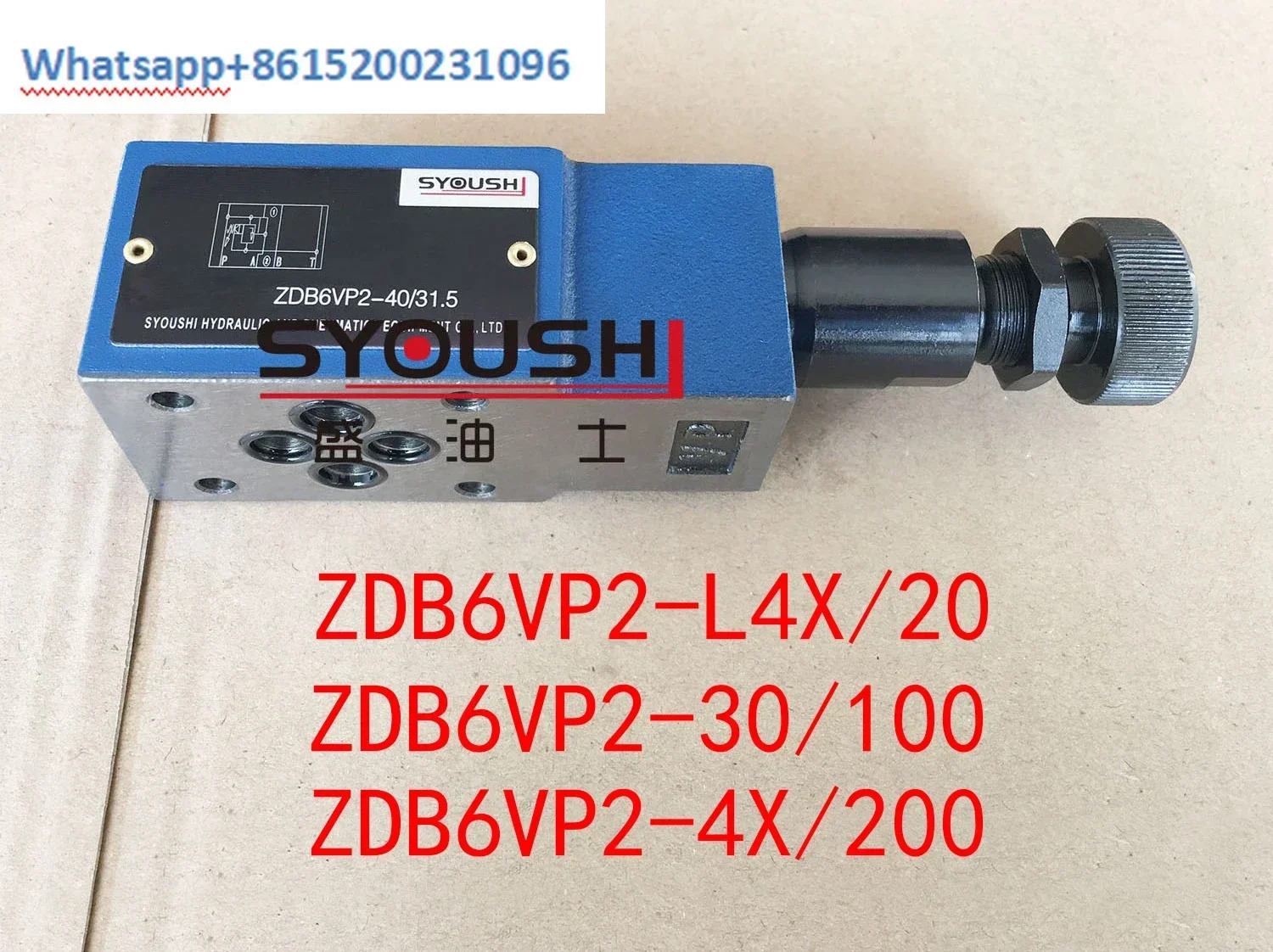 스택 오버플로 밸브 ZDB6VP2-L4X/20 ZDB6VP2-30/100ZDB6VP2-4X/200