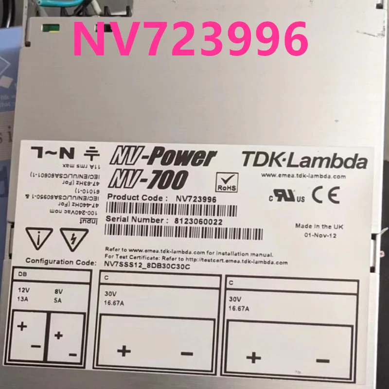 TDK-LAMBDA NV-700 700W K70005A NV거새 원본 전원공급장치 723996