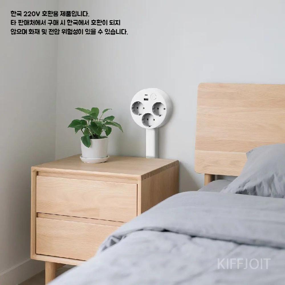 2026년 신제품 한국에서 사용가능한 220v 전기콘센트 확장플러그 에우셉 - 상세 이미지 3