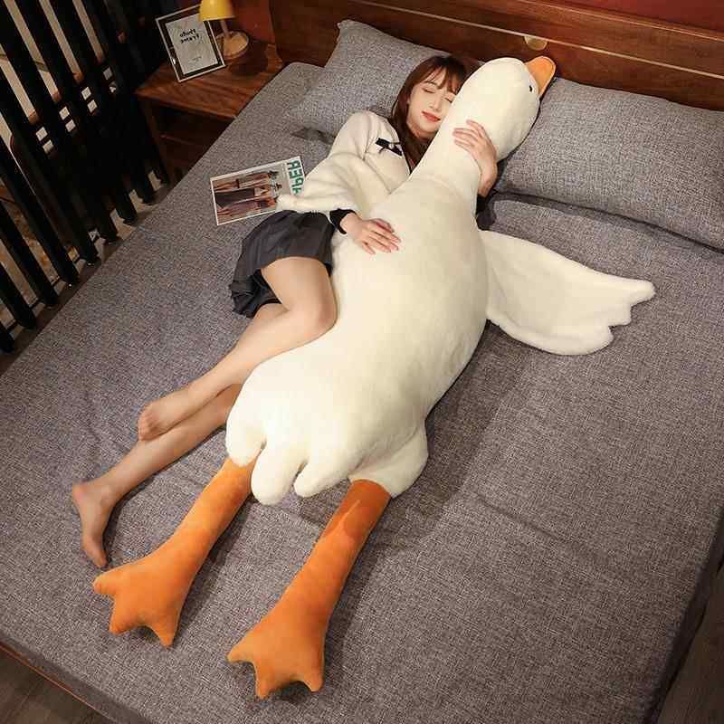 초대형 오리인형 대형 거위인형 바디필로우 안고자는 베개 화이트 90cm - 상세 이미지 4