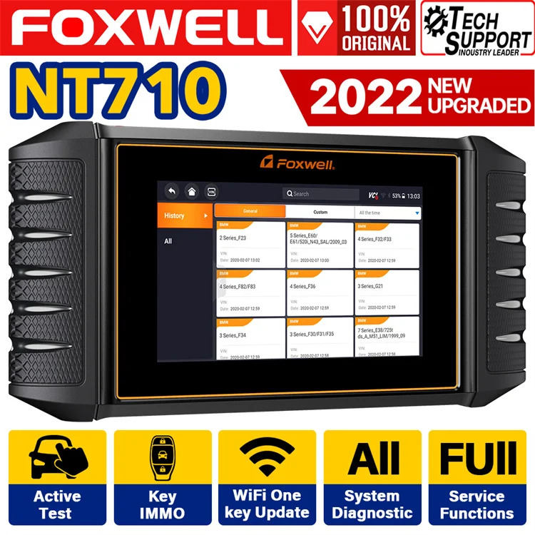 Foxwell 자동차 전체 시스템 진단 도구 벤츠호환호환 B M W Volk Swagen 테스터 NT710