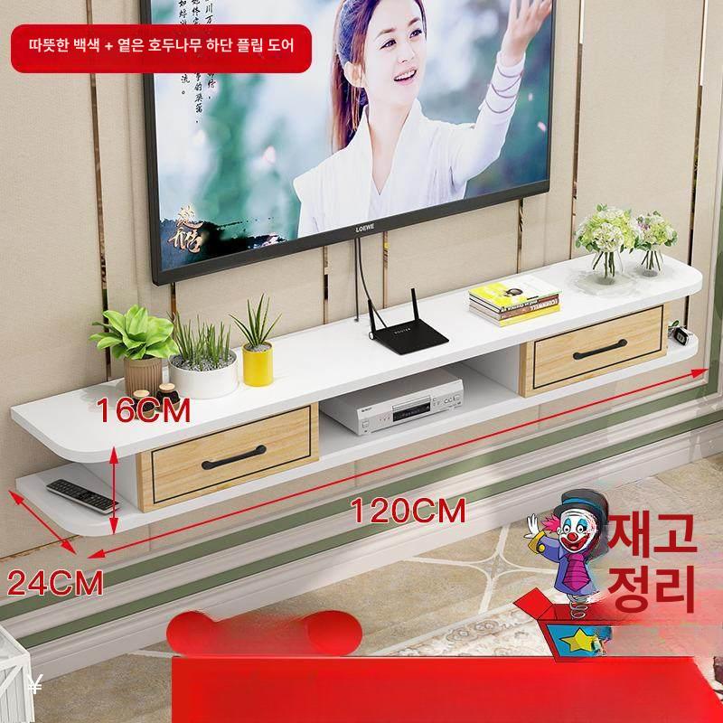벽걸이 티비다이 거실 인테리어선반 벽선반 무지주 거치대 파이프선반 선반장 지지대 - 상세 이미지 3