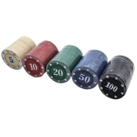 [SANDOLSTORE]숫자표시 게임칩 100p 홀덤게임 카지노용품 오락칩