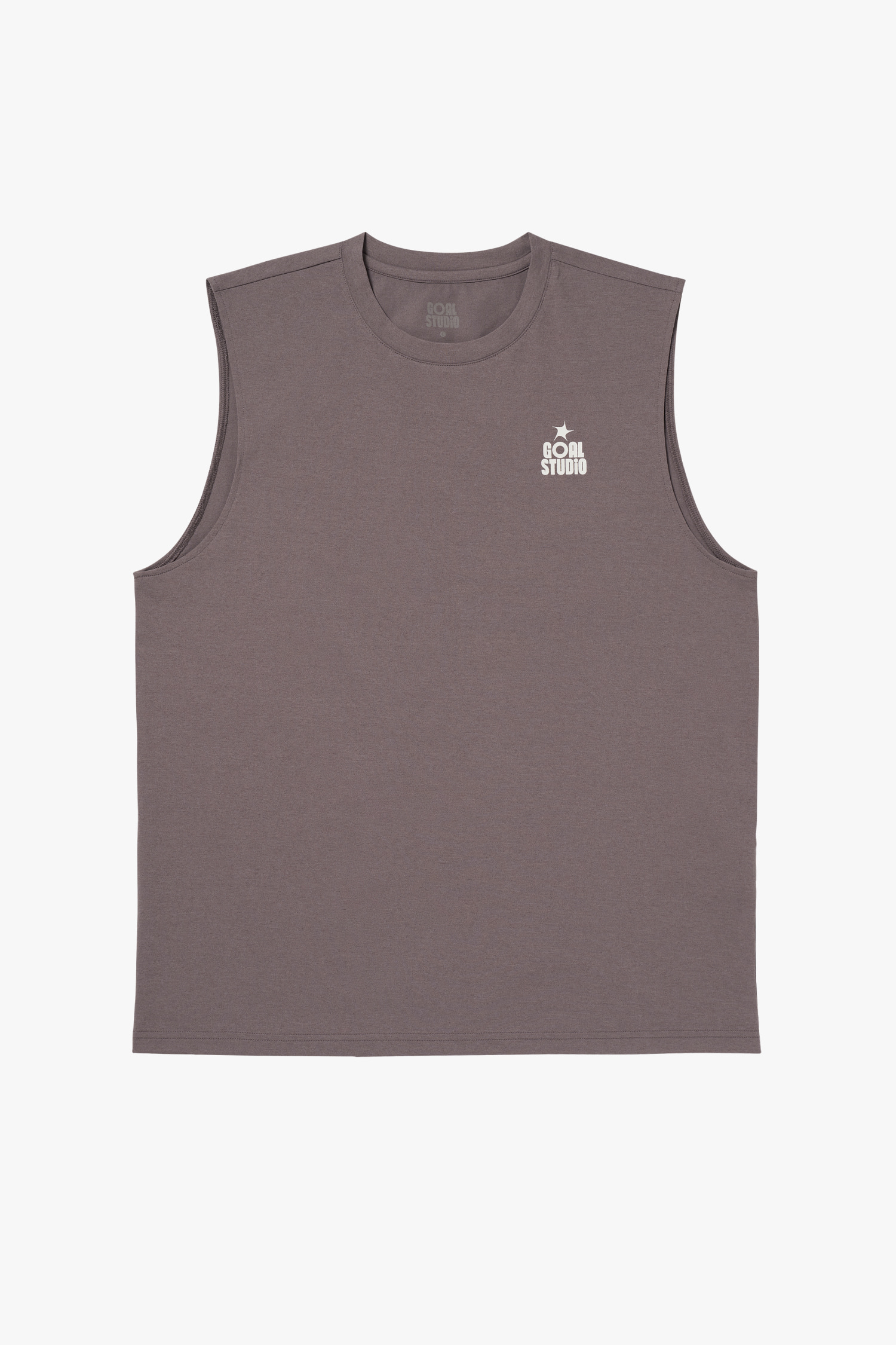 MS ESSENTIAL AIRDRY SLEEVELESS-BROWN - 상세 이미지 2