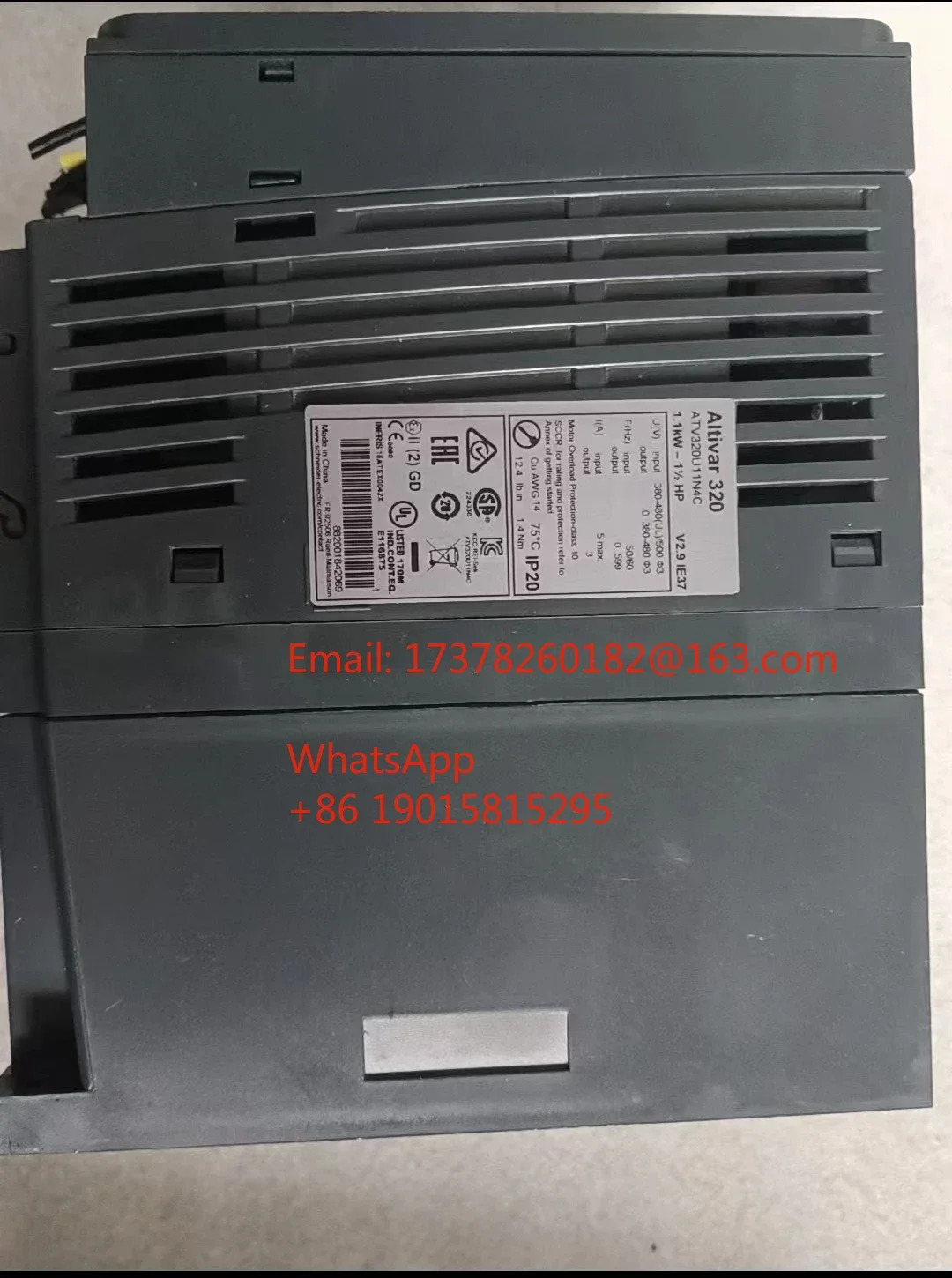 ATV320U11N4C 리퍼된 인버터 1.1KW 기능이 정상적으로 실행됩니다.