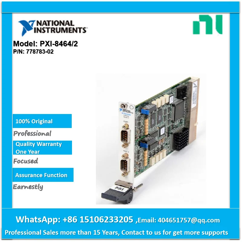 듀얼 포트 CAN 인터페이스 NI PXI-8464/2